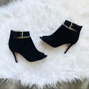 Adrienne Vittadini AV-Gail Stiletto Ankle Boots Black Heeled Booties Size 8